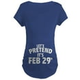 thumbnail image 1 of CafePress - Leap Year Maternity T Shirt - Maternity Dark T-Shirt, 1 of 3