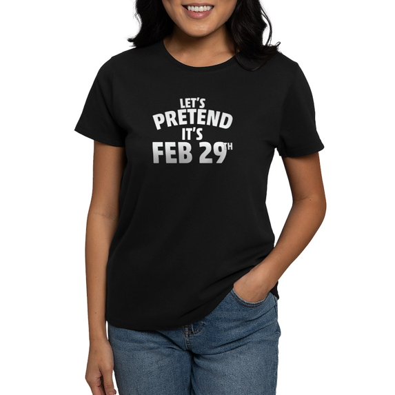 CafePress - Leap Year T Shirt - Women's Traditional Fit Dark T-Shirt