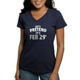 thumbnail image 1 of CafePress - Leap Year T Shirt - Women's V-Neck Dark T-Shirt, 1 of 4
