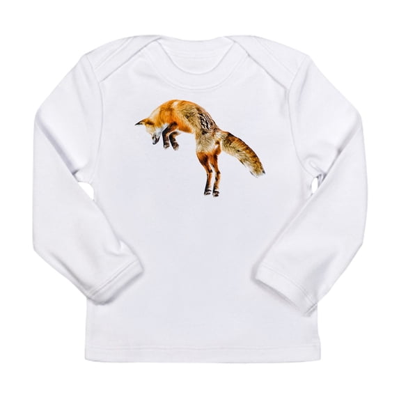 CafePress - Leaping Fox Long Sleeve T Shirt - Long Sleeve Infant T-Shirt