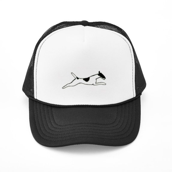 CafePress - Leaping Smooth Fox Terrier - Adjustable Unisex Printed Trucker Hat with Mesh Back