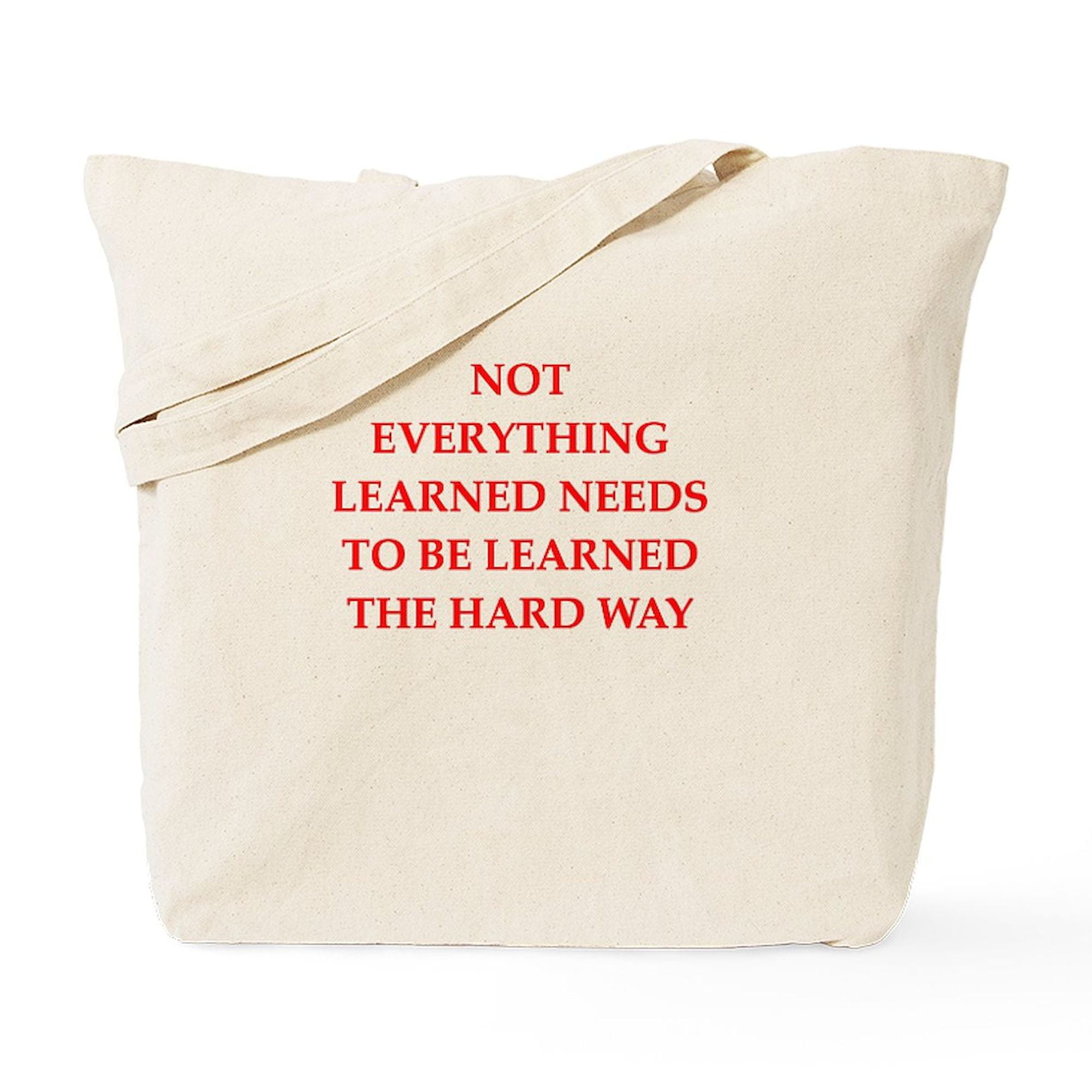 BE Yourself Natural Canvas Tote Bag - Reusable Shopping Bag With Premium Print, Two Sizes