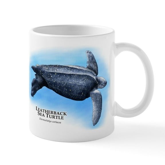 CafePress - Leatherback Sea Turtle Mug - 11 oz Ceramic Mug - Novelty Coffee Tea Cup