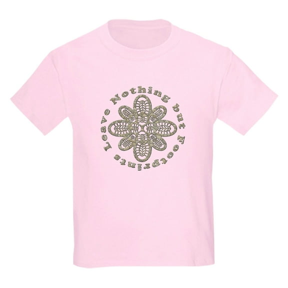 CafePress - Leave Nothing Boot Stone Kids Light T Shirt - Light Classic Kids Graphic, Short Sleeve T-Shirt, Sizes XS-XL