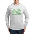 thumbnail image 1 of CafePress - Leave Nothing But Footprints Green Long Sleeve T S - Unisex Cotton Long Sleeve T-Shirt, 1 of 4