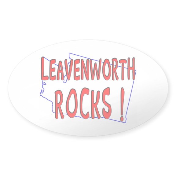 CafePress - Leavenworth Rocks ! Oval Sticker - Sticker (Oval)