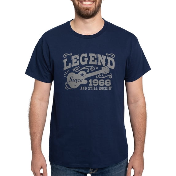 CafePress - Legend Since 1966 Dark T Shirt - Men's Classic Graphic Cotton T-Shirt