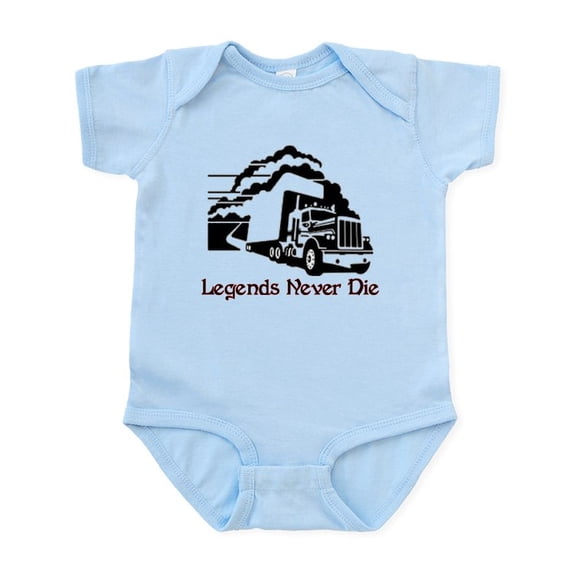 CafePress - Legends Never Die Infant Bodysuit - Baby Light Bodysuit, Size Newborn - 24 Months