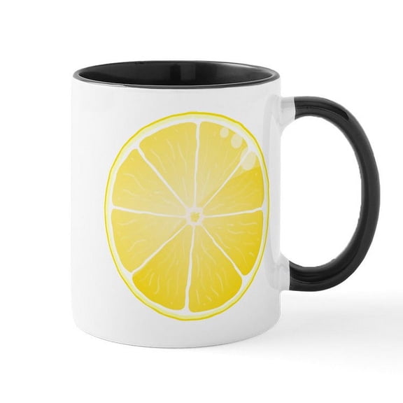 CafePress - Lemon Mug - 11 oz Ceramic Mug - Novelty Coffee Tea Cup