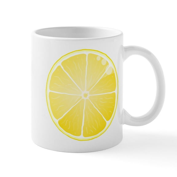 CafePress - Lemon Mug - 11 oz Ceramic Mug - Novelty Coffee Tea Cup