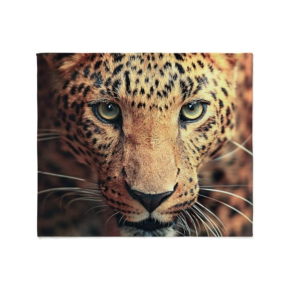 CafePress - Leopard Portrait Throw Blanket - Soft Fleece Throw Blanket, 50"x60" for All Ages