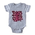 thumbnail image 1 of CafePress - Leopard Print Pink_Tee - Cute Infant Baby Football Bodysuit, 1 of 3