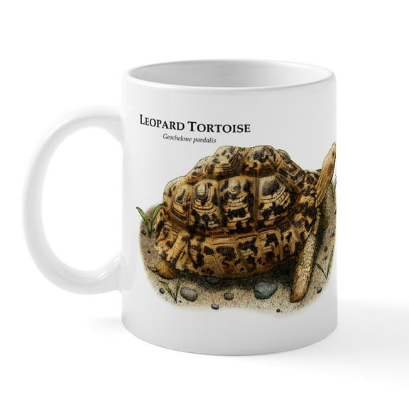 CafePress - Leopard Tortoise Mug - 11 oz Ceramic Mug - Novelty Coffee Tea Cup