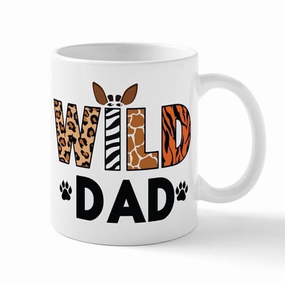CafePress - Leopard With Jungle Leaves Overlay - 11 oz Ceramic Mug - Novelty Coffee Tea Cup