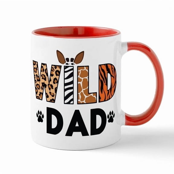 CafePress - Leopard With Jungle Leaves Overlay - 11 oz Ceramic Mug - Novelty Coffee Tea Cup