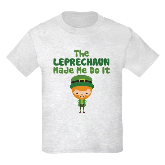 CafePress - Leprechaun Made Me Kids Light T Shirt - Light T-Shirt Kids XS-XL