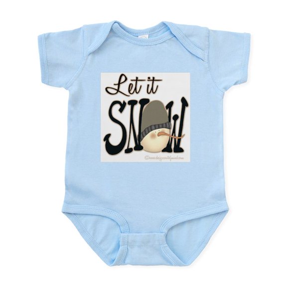 CafePress - Let It Snow Infant Bodysuit - Baby Light Bodysuit, Size Newborn - 24 Months