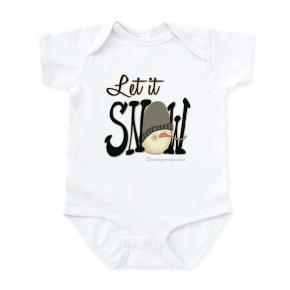 CafePress - Let It Snow Infant Bodysuit - Baby Light Bodysuit, Size Newborn - 24 Months