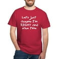 thumbnail image 1 of CafePress - Let's Assume I'm Right Dark T Shirt - Men's Classic Graphic Cotton T-Shirt, 1 of 4