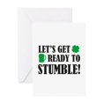 thumbnail image 1 of CafePress - Let's Get Ready To Stumble! - Greeting Card, Blank Inside Matte, 1 of 3