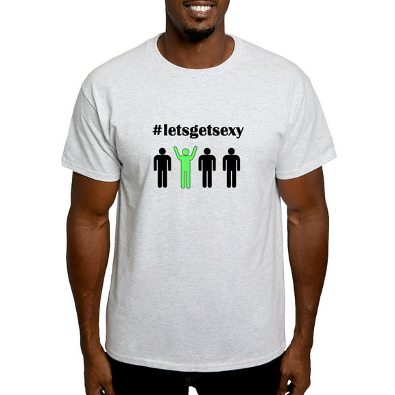 CafePress - Let's Get Sexy Men's Light Tee - Men's Classic Graphic T-Shirt