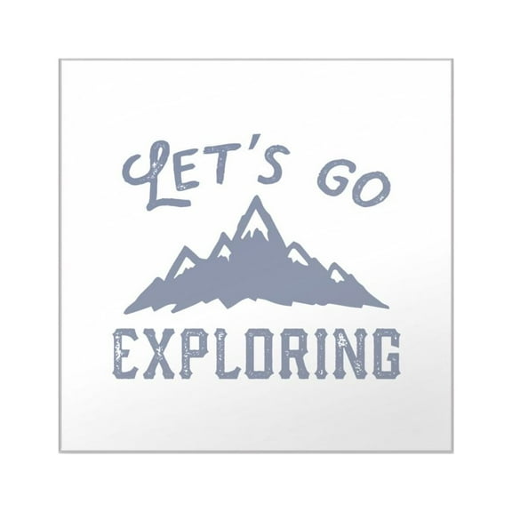 CafePress - Let's Go Exploring Square Sticker 3 X 3 - Square Sticker 3" x 3"
