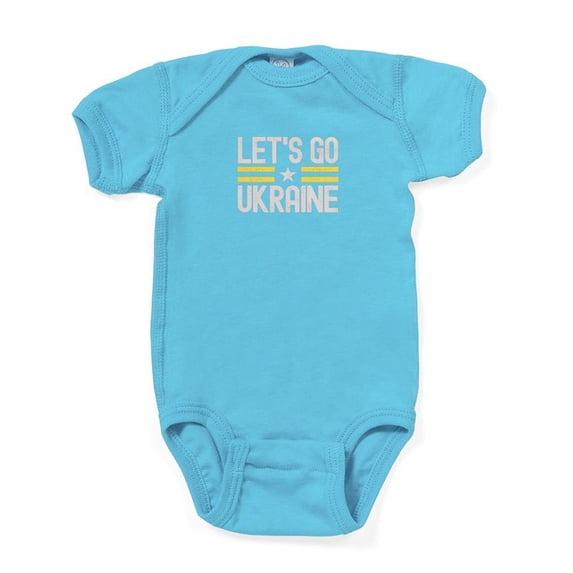 CafePress - Let's Go Ukraine Body Suit - Cute Infant Bodysuit Baby Romper - Size Newborn - 24 Months