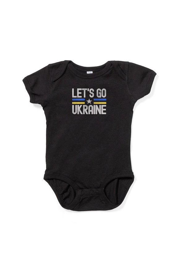 - Let's Go Ukraine Body Suit - Cute Infant Bodysuit Baby Romper - Size Newborn - 24 Months