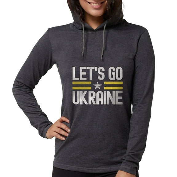 CafePress - Let's Go Ukraine Long Sleeve T Shirt - Womens Hooded Shirt