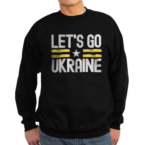 CafePress - Let's Go Ukraine Sweatshirt - Classic Crew Neck Sweatshirt