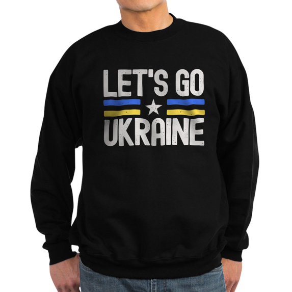 CafePress - Let's Go Ukraine Sweatshirt - Classic Crew Neck Sweatshirt