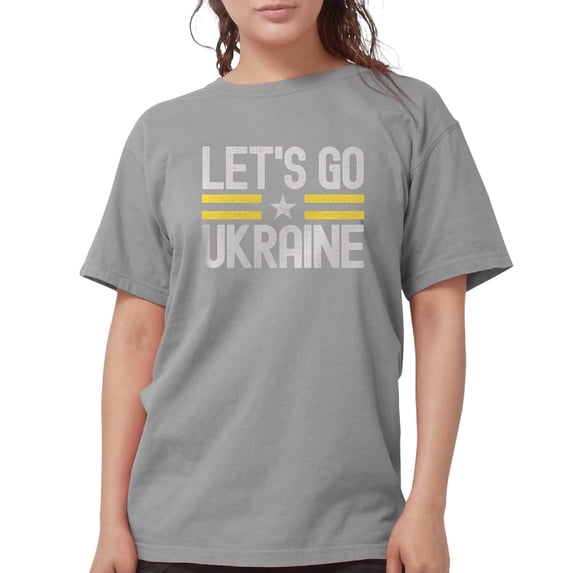 CafePress - Let's Go Ukraine T Shirt - Womens Comfort Colors® Shirt
