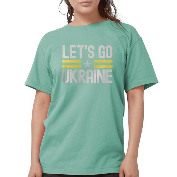 CafePress - Let's Go Ukraine T Shirt - Womens Comfort Colors® Shirt