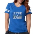 thumbnail image 1 of CafePress - Let's Go Ukraine T Shirt - Womens Football Shirt, 1 of 4