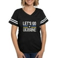 thumbnail image 1 of CafePress - Let's Go Ukraine T Shirt - Womens Football Shirt, 1 of 4