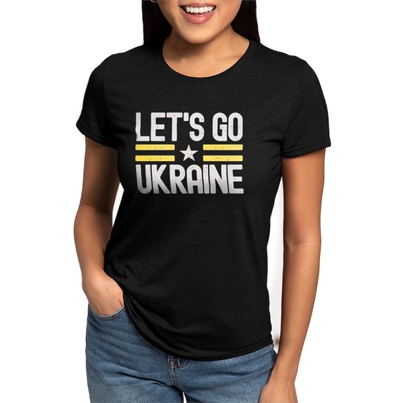 CafePress - Let's Go Ukraine T Shirt - Womens Tri-blend T-Shirt