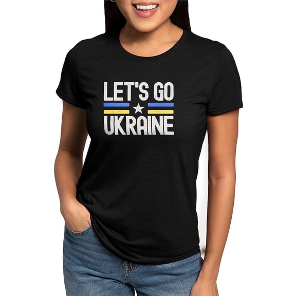 CafePress - Let's Go Ukraine T Shirt - Womens Tri-blend T-Shirt