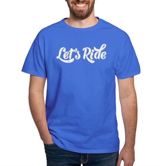 CafePress - Let's Ride Dark T Shirt - Men's Classic Graphic Cotton T-Shirt