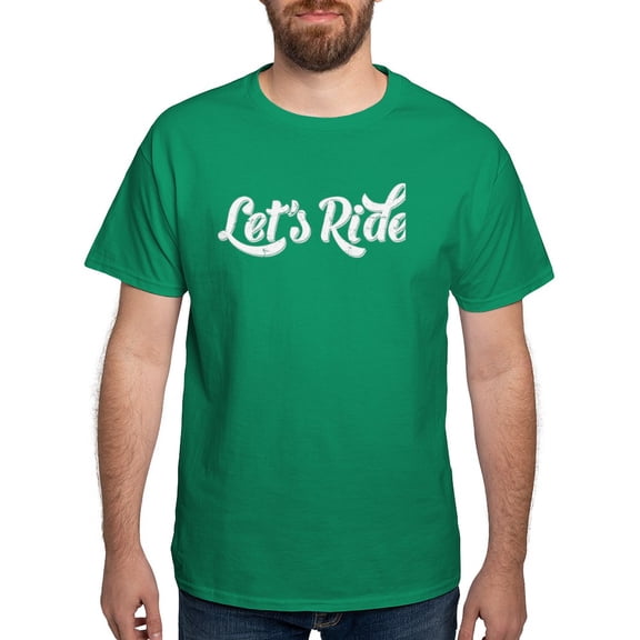 CafePress - Let's Ride Dark T Shirt - Men's Classic Graphic Cotton T-Shirt
