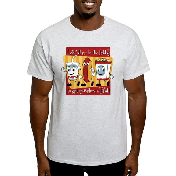 CafePress - Lets All Go To The Lobby Men's Light T Shirt - Men's Classic Graphic T-Shirt