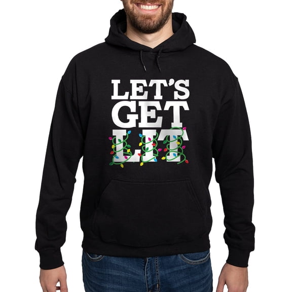 CafePress - Lets Get Lit Hoodie (Dark) - Pullover Hoodie, Classic, Comfortable Hooded Sweatshirt