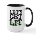 thumbnail image 1 of CafePress - Lets Get Lit Large Mug - 15 oz Ceramic Large White Novelty Mug, 1 of 4