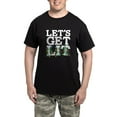 thumbnail image 1 of CafePress - Lets Get Lit Men's Charcoal Pajamas - Men's Dark Loose Fit Cotton Pajama Set, 1 of 7