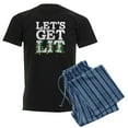 thumbnail image 1 of CafePress - Lets Get Lit Men's Charcoal Pajamas - Men's Dark Loose Fit Cotton Pajama Set, 1 of 7