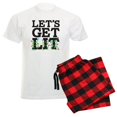thumbnail image 1 of CafePress - Lets Get Lit Men's Light Pajamas - Men's Light Loose Fit Cotton Pajama Set, 1 of 7