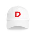 thumbnail image 1 of CafePress - Letter D Red - Adjustable 100% Brushed Unisex Casual Cotton Baseball Cap, Beige, 1, 1 of 2
