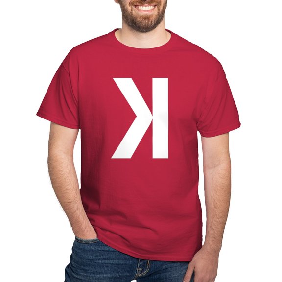 CafePress - Letter K T Shirt - Men's Classic Graphic Cotton T-Shirt