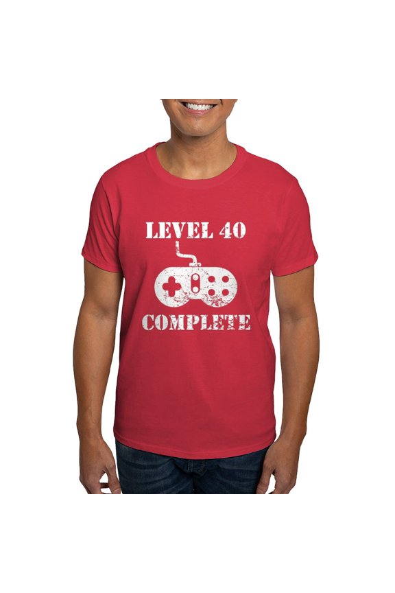 - Level 40 Complete 40Th Birthday T Shirt - Men's Classic Graphic Cotton T-Shirt