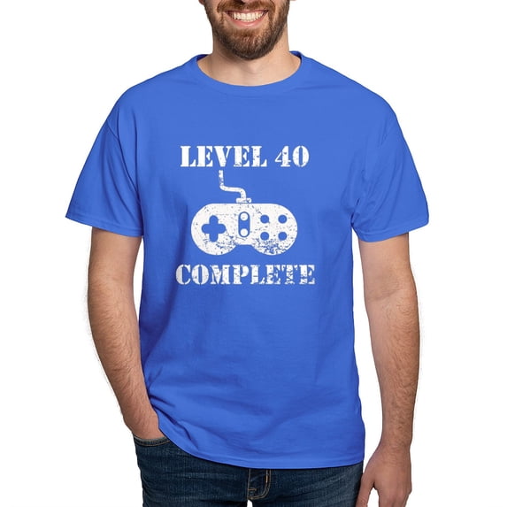 CafePress - Level 40 Complete 40Th Birthday T Shirt - Men's Classic Graphic Cotton T-Shirt