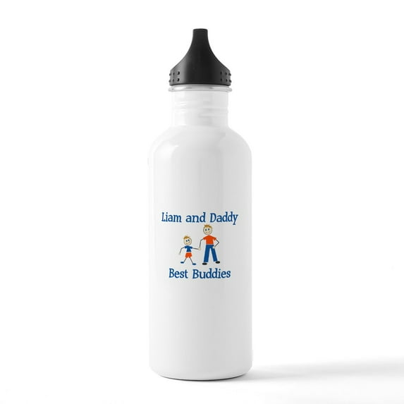CafePress - Liam &Amp; Daddy Best Buddies Stainless Water Bo - Stainless Steel Water Bottle, Sports Bottle, 1.0L
